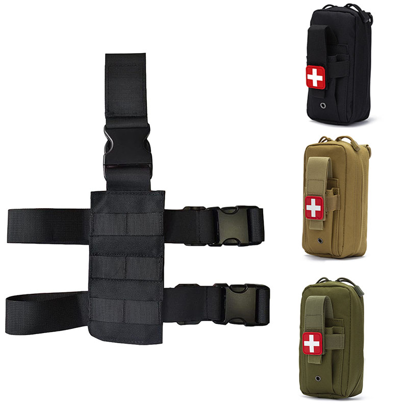 First Aid Bag Kit - Tactical Thigh Moll Rig EDC Pouch