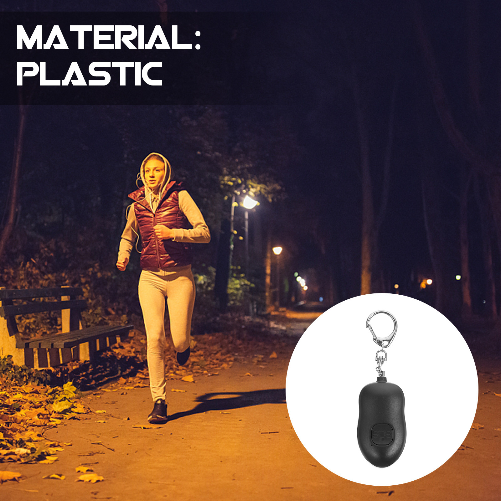 1Pcs Personal Safety Alarm Eme - огляд і ціна Personal Alarm Keychain